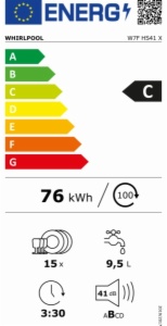 LAVAVAJILLAS WHIRLPOOL W7F HS41 X